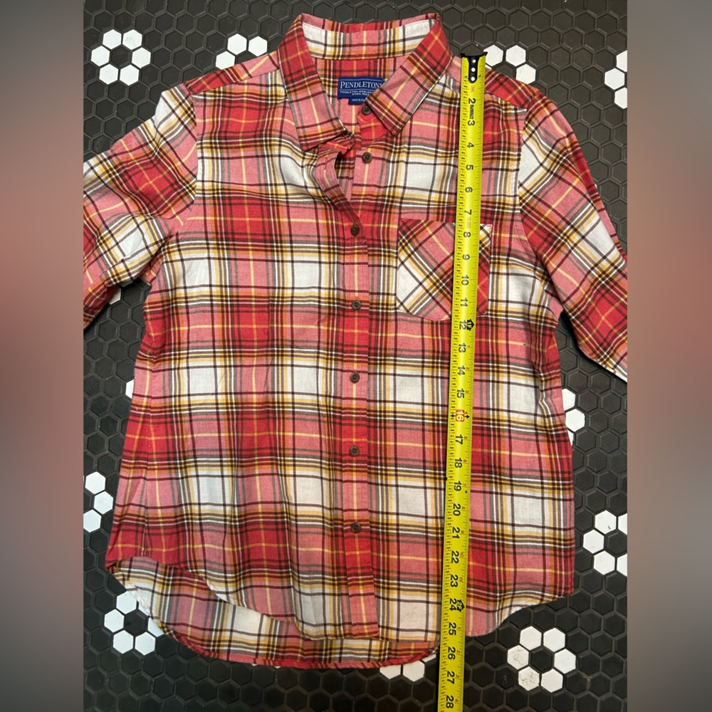 Pendleton Women’s Button Down Plaid Flannel 100% … - image 6